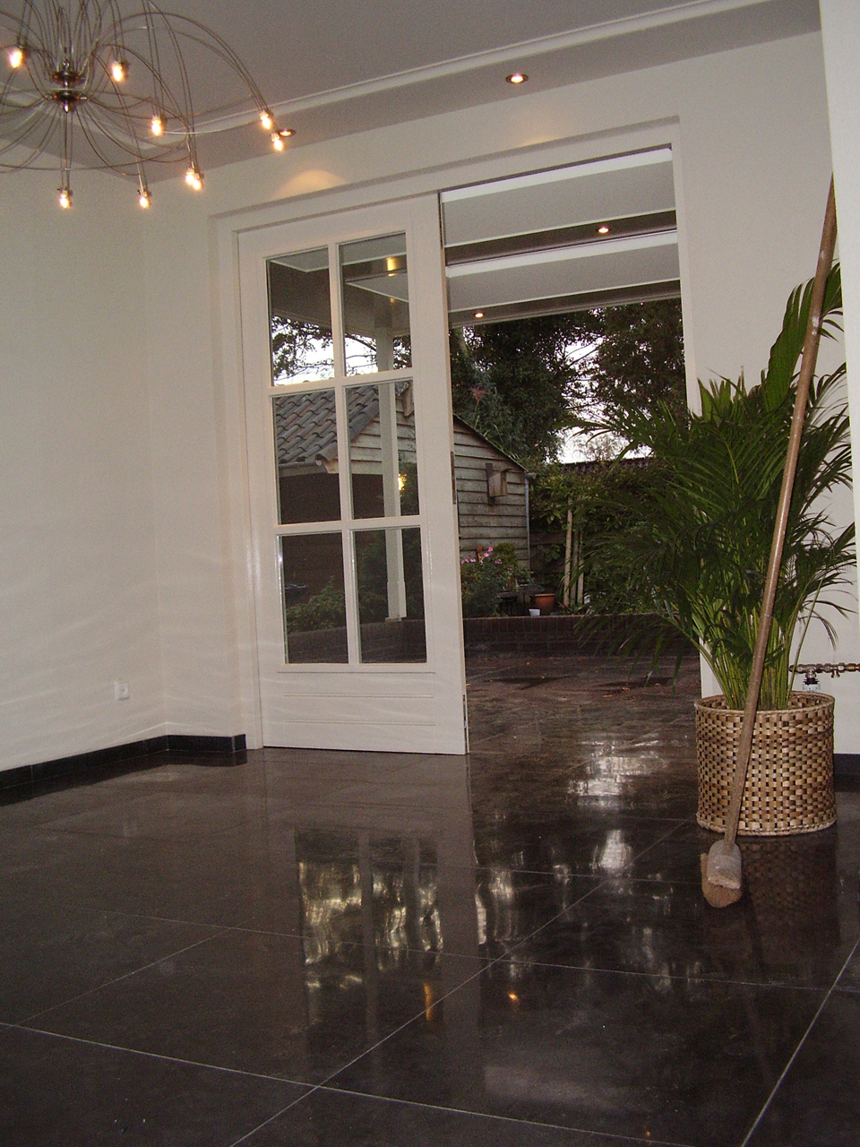 Keuken aanbouw met overkapping in rijsen